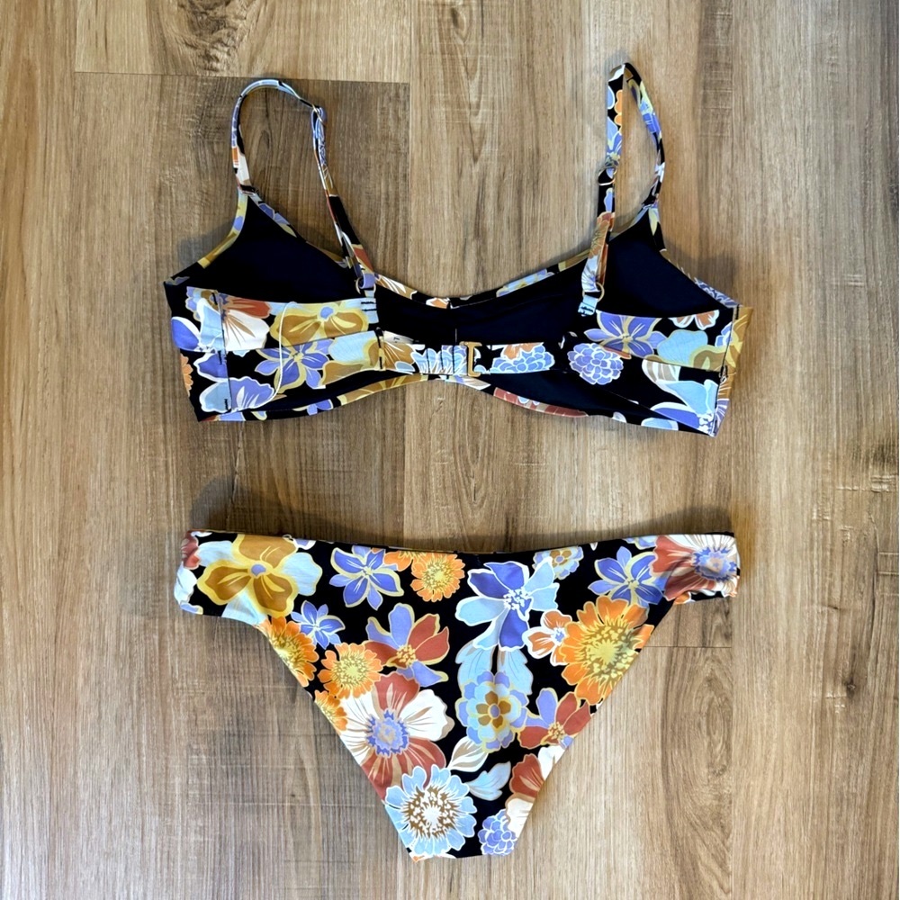 L*Space Floral Bikini in Black and Yellow - Picture 5 of 8